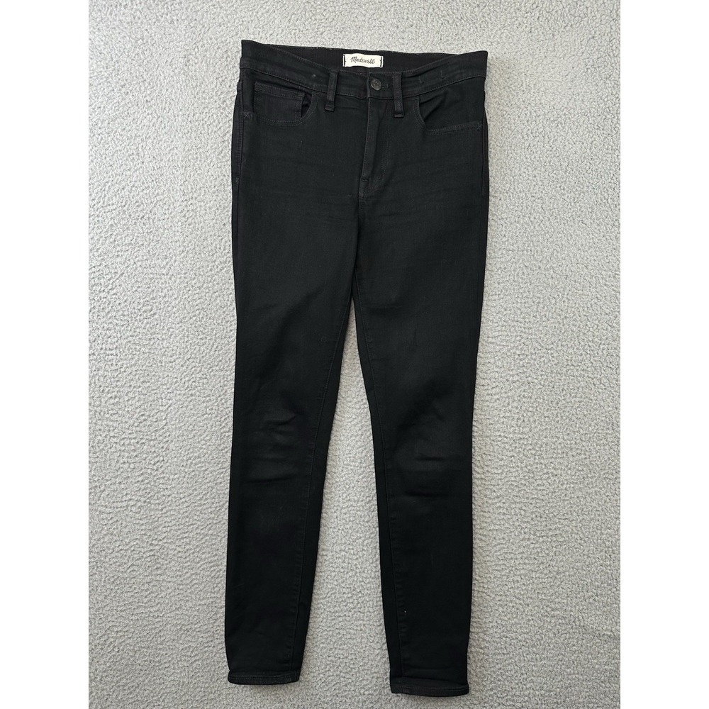 Madewell Roadtripper Skinny Jeans Womens Size 27 Black Denim Mid-Rise Casual